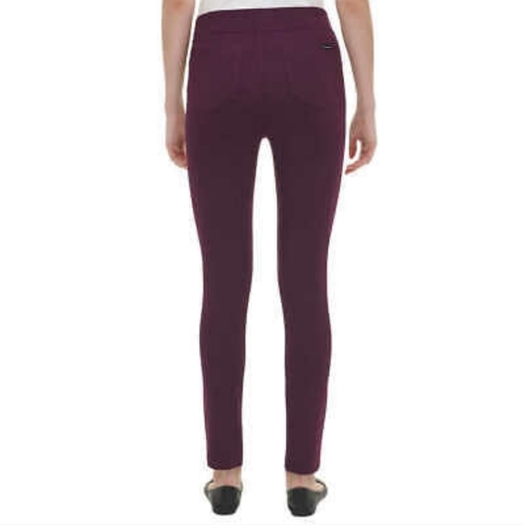 DKNY Ladies' Burgundy Mid-Rise Pull-On Ponte Pant - Size Small - Picture 5 of 5